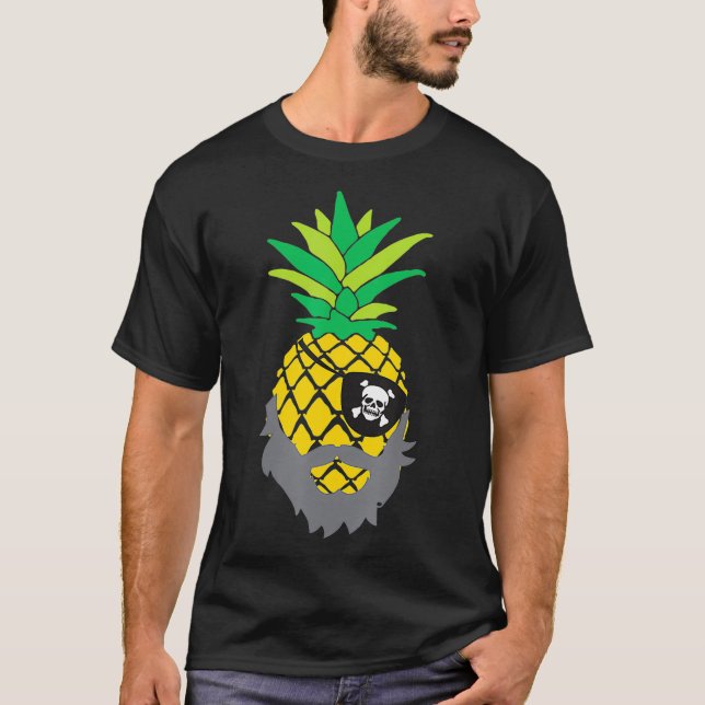 T-shirt Pineapple pirate oeil patch drôle de piscine homme (Devant)