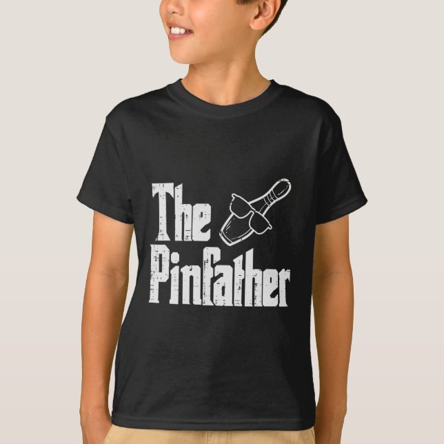 T-shirt Pinfather Bowling Papa Fête des pères Bowler Daddy (Devant)
