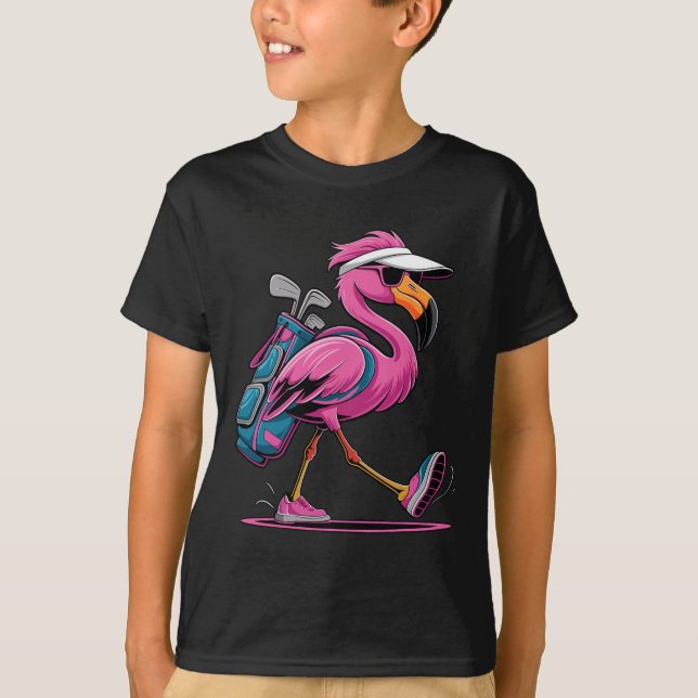 T-shirt Ping Flamingo Golf Sungles Woman Ladies Men Golf L (Devant)