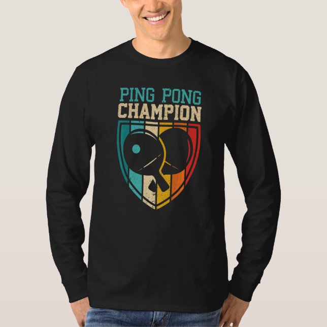 T-shirt Ping Pong Champion Table Tennis Joueur Ping Pong (Devant)
