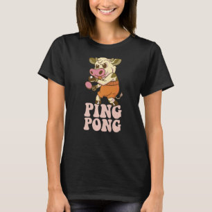 T-shirt Ping Pong Cow Outdoor Table Tennis Animal Table Te