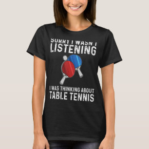T-shirt Ping Pong Designs For Men Femmes Table Tennis Play