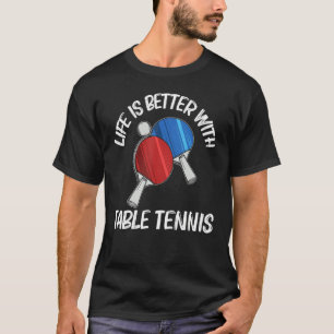 T-shirt Ping Pong Designs Pour Hommes Femmes Table Tennis 