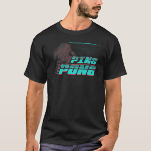 T-shirt Ping Pong Grunge Jeu Balls Tables Tennis