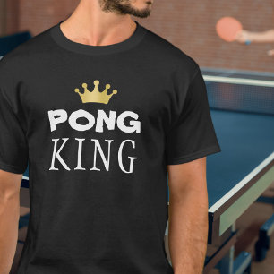 T-shirt PING PONG KING Gold Crown