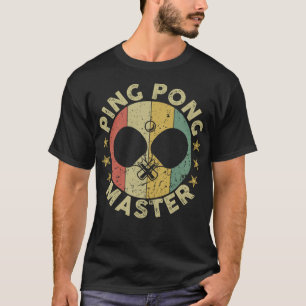T-shirt Ping Pong Master Champion Table Tennis Coach Paddl