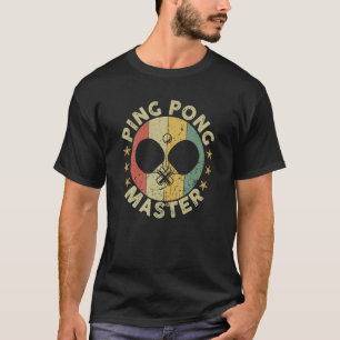 T-shirt Ping Pong Master Champion Table Tennis Coach Paddl