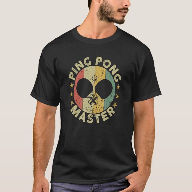T-shirt Ping Pong Master Champion Table Tennis Coach Paddl (Devant)