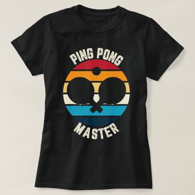 T-shirt Ping Pong Master Table Tennis  (Design devant)