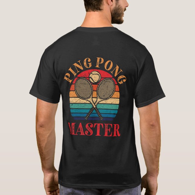 T-shirt Ping Pong Master Table Tennis Paddle (Dos)