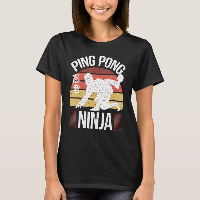 T-shirt Ping Pong Ninja Ping Pong (Devant)