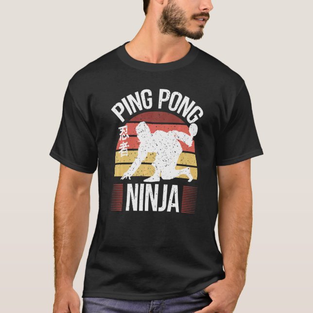 T-shirt Ping Pong Ninja Ping Pong (Devant)