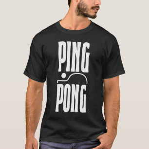 T-shirt Ping Pong Outfit Table Tennis Racket Ping Pong