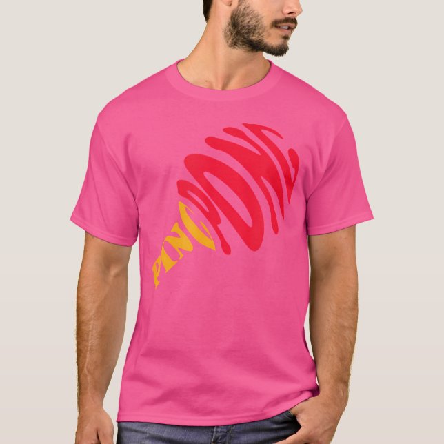 T-shirt Ping Pong Paddle Drôle Table Lecteur (Devant)