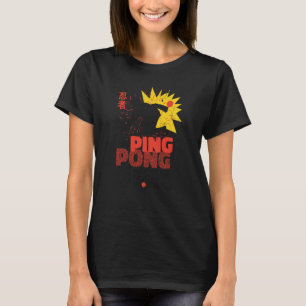 T-shirt Ping Pong Paddle Table Tennis Sport ping pong ninj