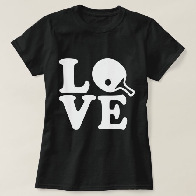 T-shirt Ping pong ping-pong amour (Design devant)