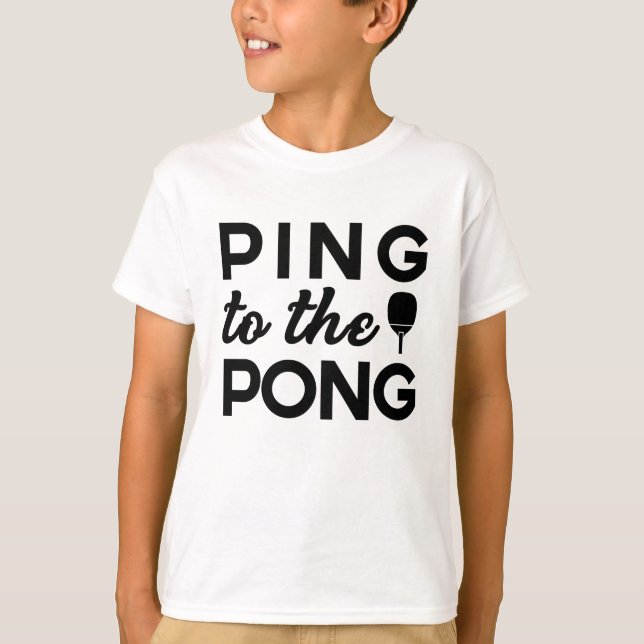 T-shirt Ping Pong - Ping To Pong (Devant)