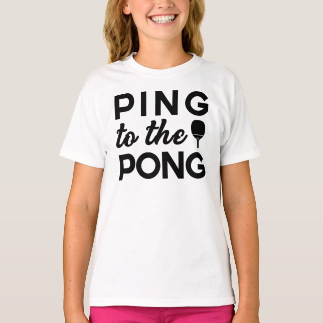 T-shirt Ping Pong - Ping To Pong (Devant)