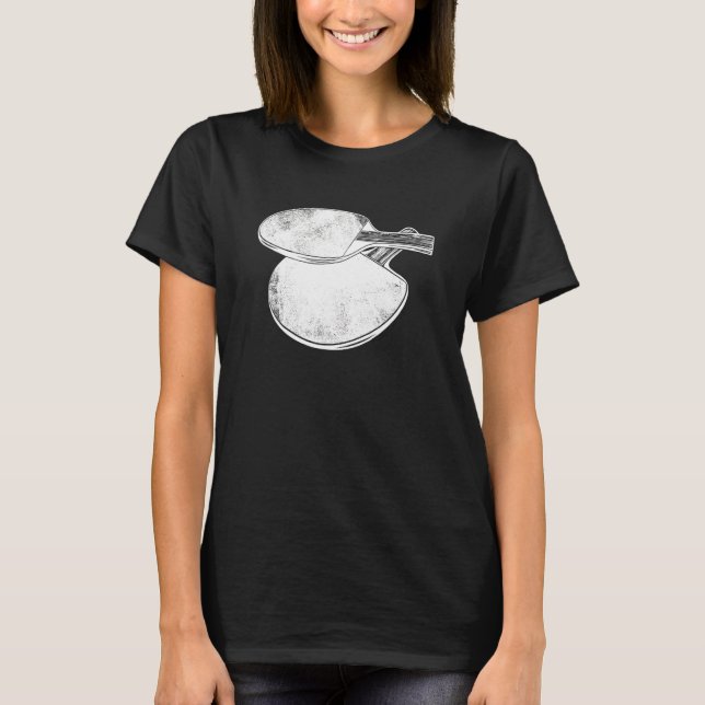 T-shirt Ping Pong Power Table Tennis Bat 2 (Devant)