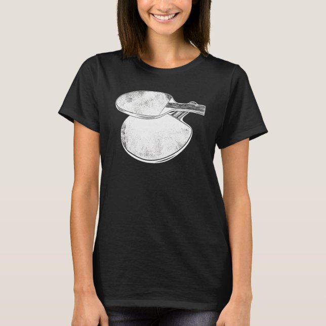 T-shirt Ping Pong Power Table Tennis Bat 2 (Devant)