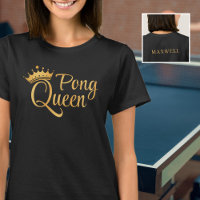 Ping Pong Queen Black Gold Nom