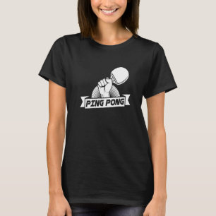 T-shirt Ping Pong Racket Paddle Ball Jeu de Table Pennis P