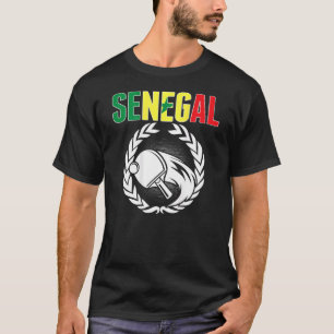 T-shirt Ping Pong Sénégal Soutenir le Tennis de Table Sén