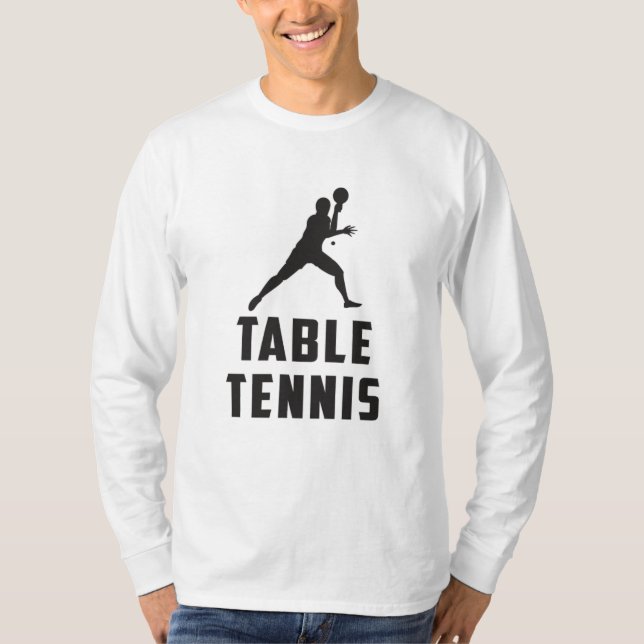 T-shirt Ping Pong Table Tennis Paddle Player Idée cadeau (Devant)