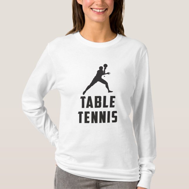 T-shirt Ping Pong Table Tennis Paddle Player Idée cadeau (Devant)
