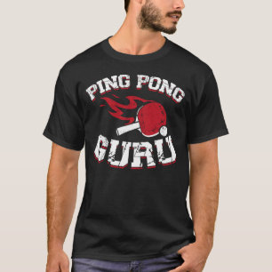 T-shirt Ping Pong Table Tennis Ping Pong Guru Paddle