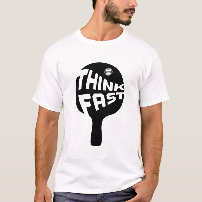 T-shirt Ping pong Think (Devant)