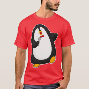 T-shirt Pingouin à chanter avec Cravate micro