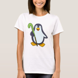 T-shirt Pingouin à Hockey avec chauve-souris de hockey