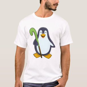 T-shirt Pingouin à Hockey avec chauve-souris de hockey