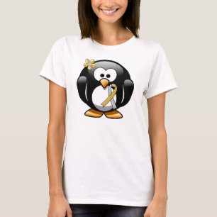 T-shirt Pingouin à ruban or et argent