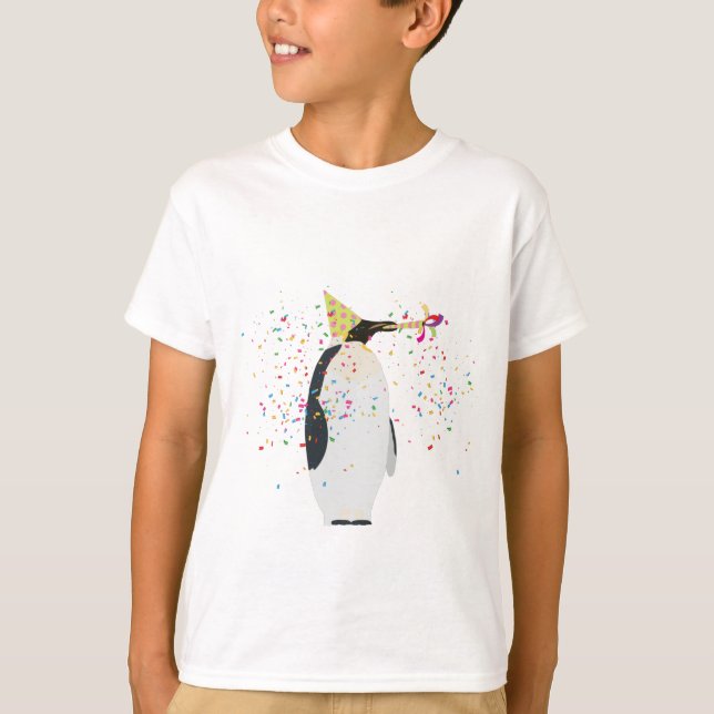 T-shirt Pingouin - Animaux ayant une fête (Devant)