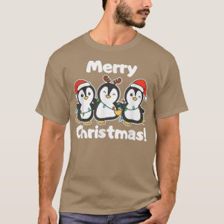 T-shirt Pingouin animaux de Noël mignons pingouins
