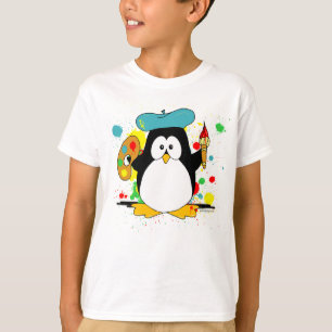 T-shirt Pingouin artistique