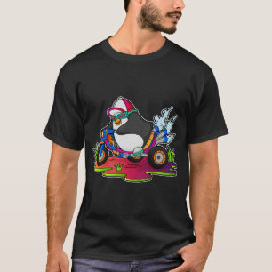 T-shirt Pingouin as Biker