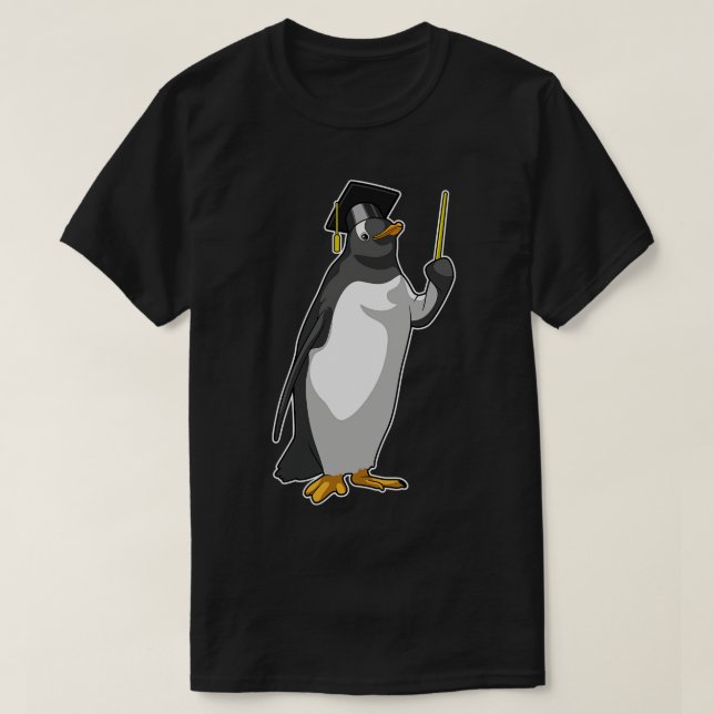 T-shirt Pingouin as Teacher with Pointer (Design devant)