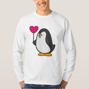 T-shirt Pingouin avec ballon cardiaque