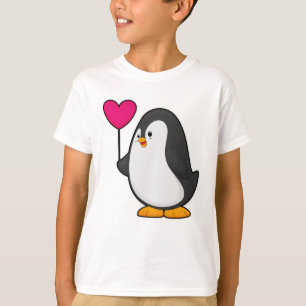 T-shirt Pingouin avec ballon cardiaque