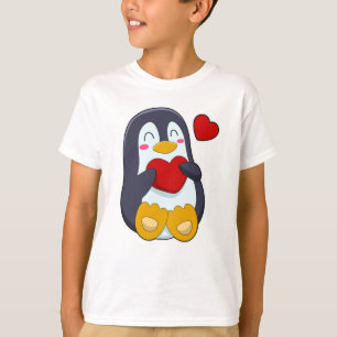 T-shirt Pingouin avec coeur