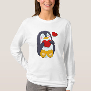 T-shirt Pingouin avec coeur
