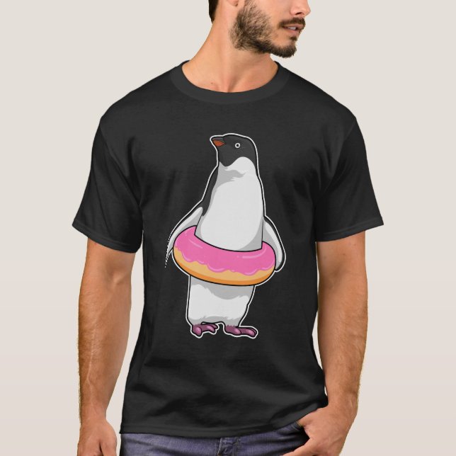 T-shirt Pingouin avec Donut (Devant)