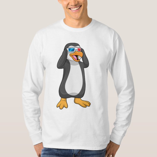 T-shirt Pingouin avec lunettes (Devant)