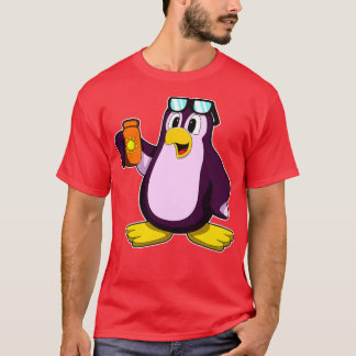 T-shirt Pingouin avec lunettes de soleil