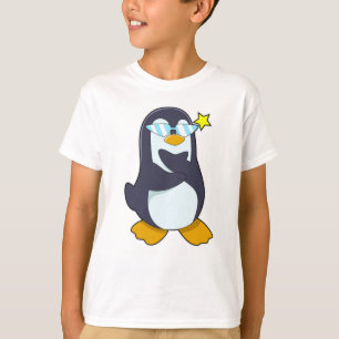 T-shirt Pingouin avec lunettes de soleil