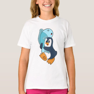 T-shirt Pingouin avec poisson