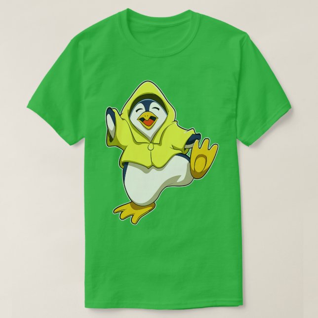 T-shirt Pingouin avec Raincoat (Design devant)